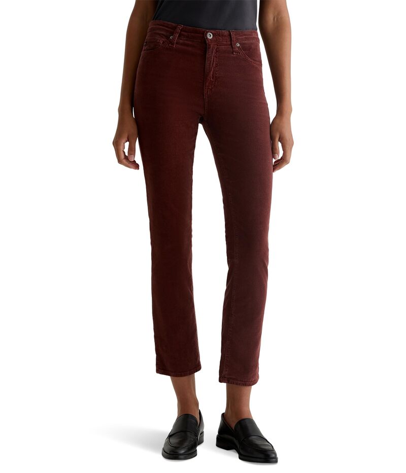 エージーデニム レディース ボトムス ジーンズズボン下 AG Jeans Mari Mid Rise Slim Straight Jeans インチ Bordeaux Rouge Bordeaux Rouge レディースファッション-ボトムス-パンツ