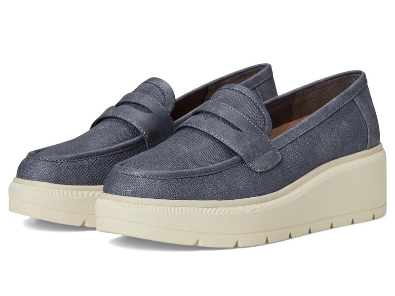 ドクター・ショール レディース シューズ スリッポン・ローファー Dr. Scholl's Nice Day Max Loafer/Moc Blue ブルー｜ReVida 店