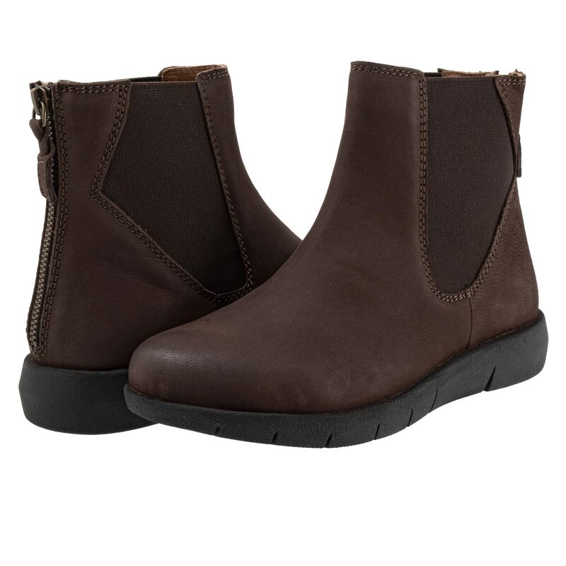ホンブルグ帽ウォーク レディース シューズ ブーツ・レインブーツ SoftWalk Albany Dark Brown 赤銅色 その他-ブーツ-レディース靴