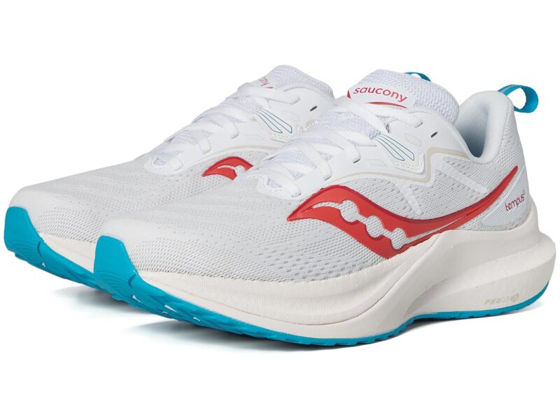 サッカニー レディース シューズ スニーカー Saucony Tempus 2 White/Cayenne ホワイト｜ReVida 店
