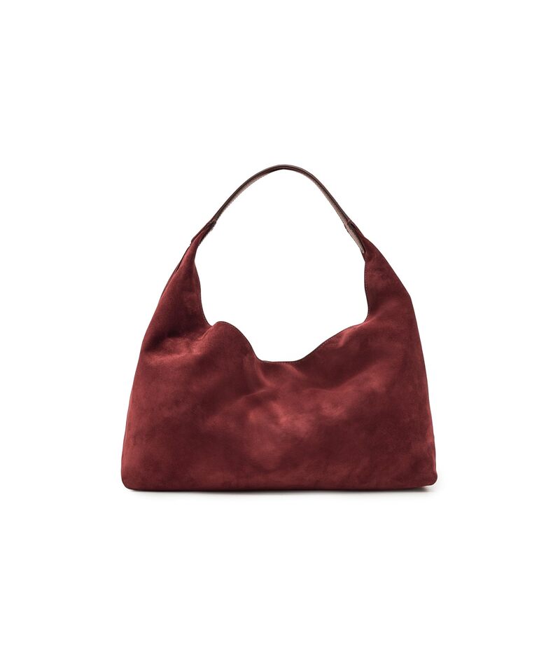 メイドウェル レディース バッグ スエード Madewell Suede Slouchy Shoulder Baged Wine ワイン
