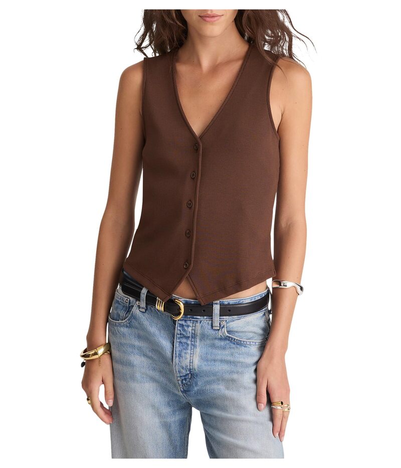 メイドウェル レディース トップス シャツ ベスト ニット Madewell Knit Vest Roasted Chicory