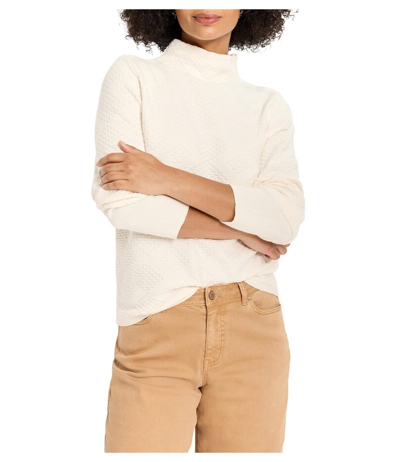 ニックプラスゾーイ レディース アウター 編み物・プルオーバー NIC+ZOE Texturediamondsweater Classicream 皮膚軟化剤 レディースファッション-トップス