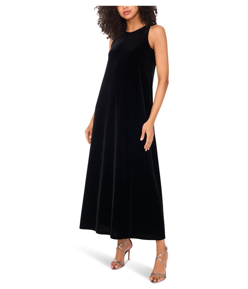 ヴィンスカムート レディース トップス ワンピース A ライン ノースリーブ マキシ Vince Camuto Sleeveless Aline Maxi Rich Black ブラック
