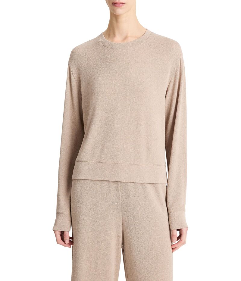 ヴィンス レディース アウター パーカー・スウェット Vince Long Sleeve Pullover Smokey Quartz