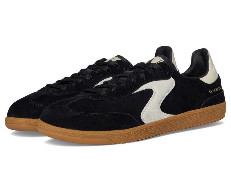 スケッチャーズ レディース シューズ スニーカー SKECHERS Hotshot - Varsity Crew Black/Natural 黒いこと