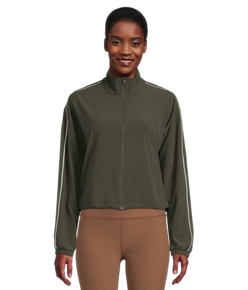 ビヨンドヨガ レディース アウター コート ジャケット Beyond Yoga Track Jacket Olive Ink オリーブ