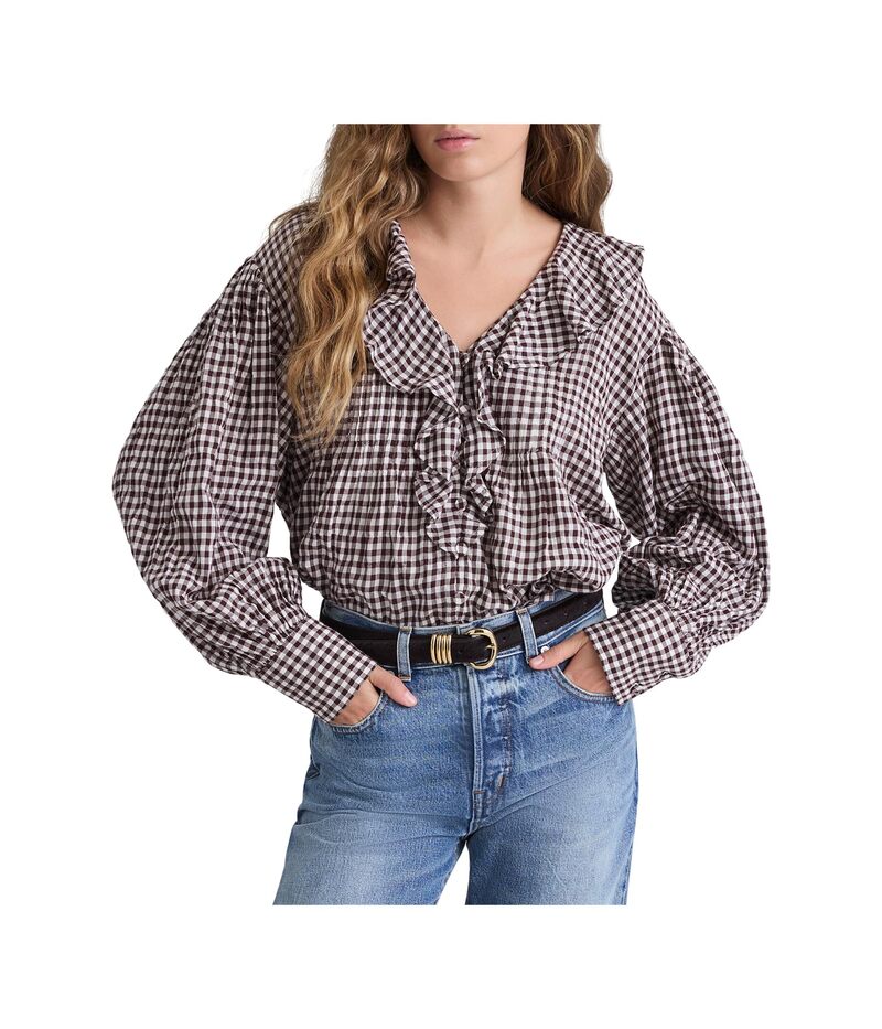メイドウェル レディース トップス シャツ Madewell Marciana Top Chocolate Raisin チョコレート