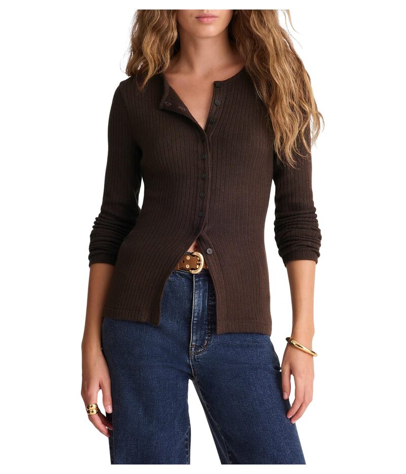 メイドウェル レディース トップス シャツ モックネック カーディガン Madewell Texture Mock Neck Cardigan Molasses