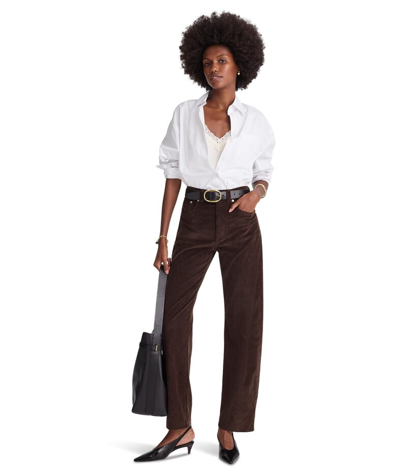メイドウェル レディース ボトムス 心地好いズボン下 Madewell Balloon Pant In Cordark Carob ボトムス-パンツ-レディースファッション