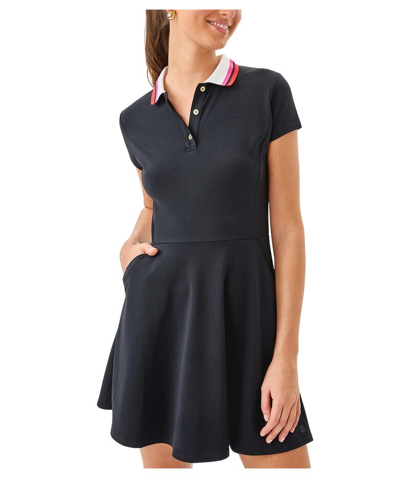 リリーピュリッツァー レディース トップス ワンピース Lilly Pulitzer Bryana Dress Upf 50+ Noir|ReVida 店