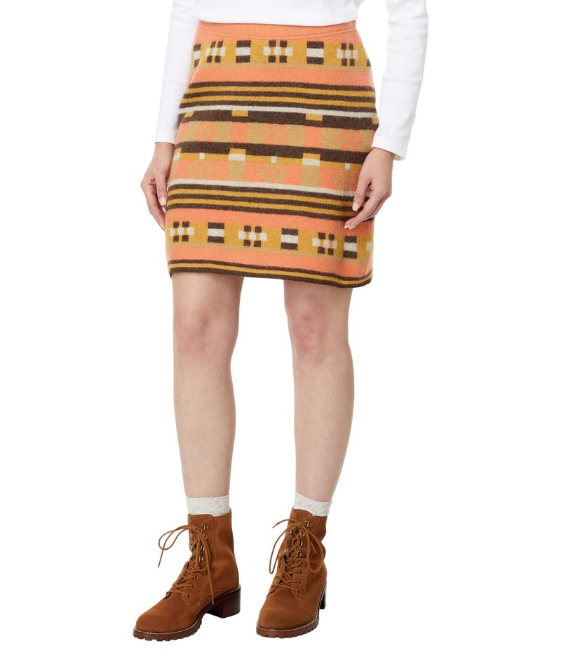 ドード アンドコー レディース ボトムスカート セーター Toad&Co Heartfelt Sweater Skirt Papaya Geo Stripe ストライプ
