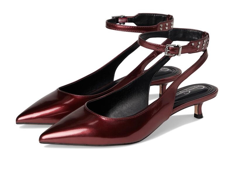 ジェシカシンプソン レディース シューズ ヒール Jessica Simpson Vellana Kitten Heel Pump Oxblood オックスブラッド画像
