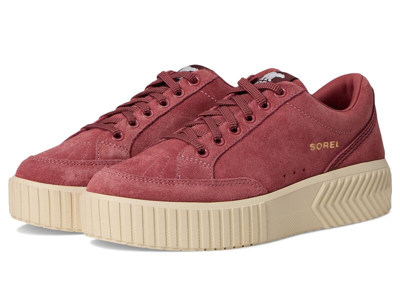 ソレル レディース シューズ スニーカー SOREL Onave Low Sneakerose Dust/Chalk 車輪止め