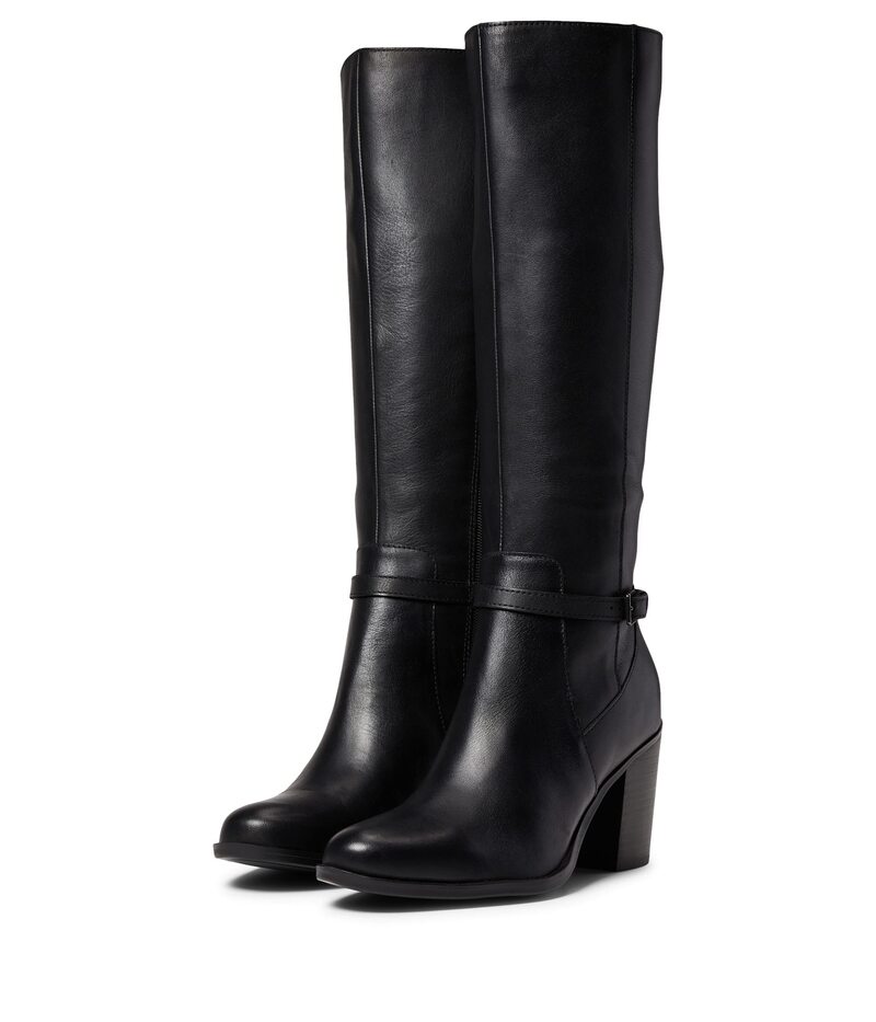 ナチュライザー レディース シューズ ブーツ・レインブーツ Naturalizer Kalinarrow Shaft Black Leather ブラック