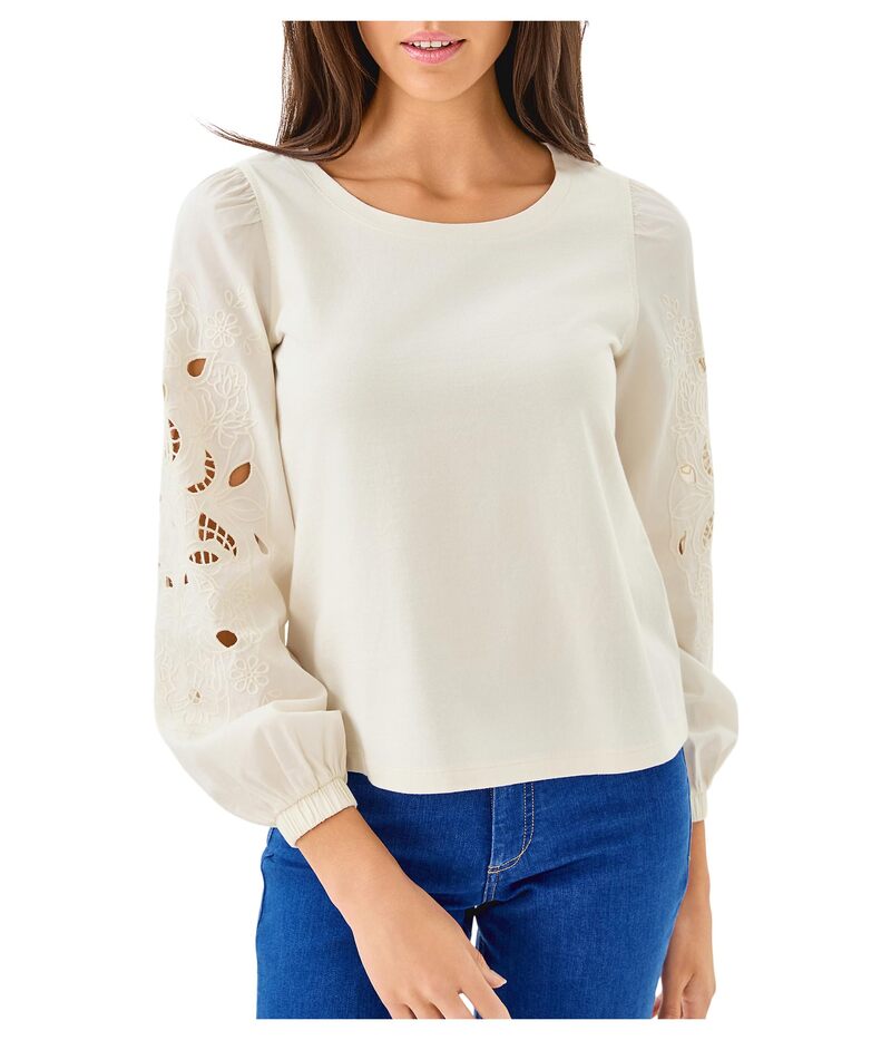 リリーピュリッツァー レディース トップス シャツ ニット Lilly Pulitzer Isley Knitop Coconut｜ReVida 店