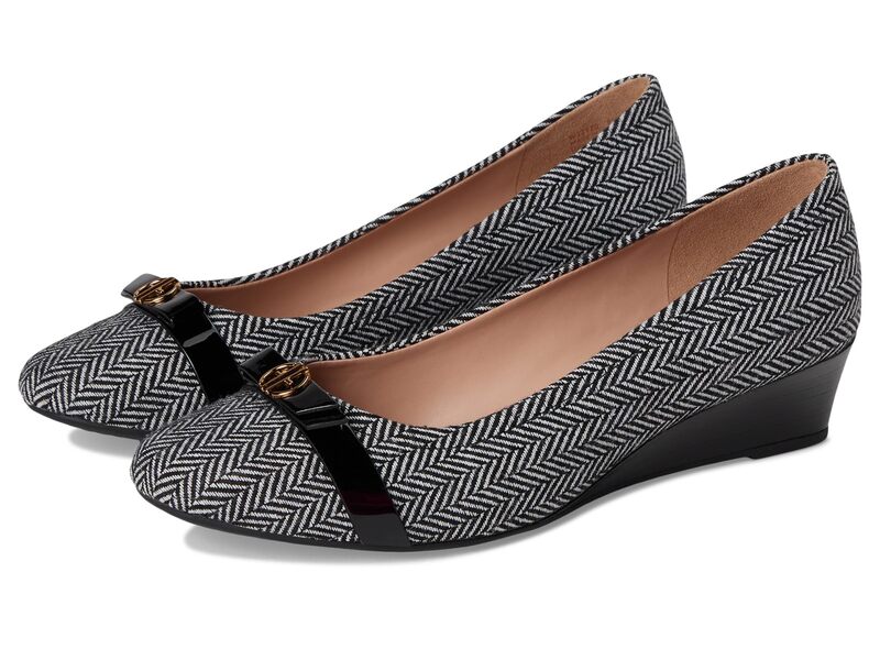 電話を掛けるハーン レディース シューズ 踵 Cole Haan Malta Wedge 40 Mm Herringbone Textured