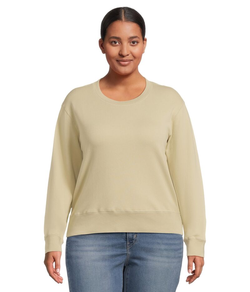 モッドドック レディース アウター パーカー・スウェット クルーネック シャツ Mod-o-doc Long Sleeve Open Crew Neck Sweatshirt Eucalyptus 11,701円