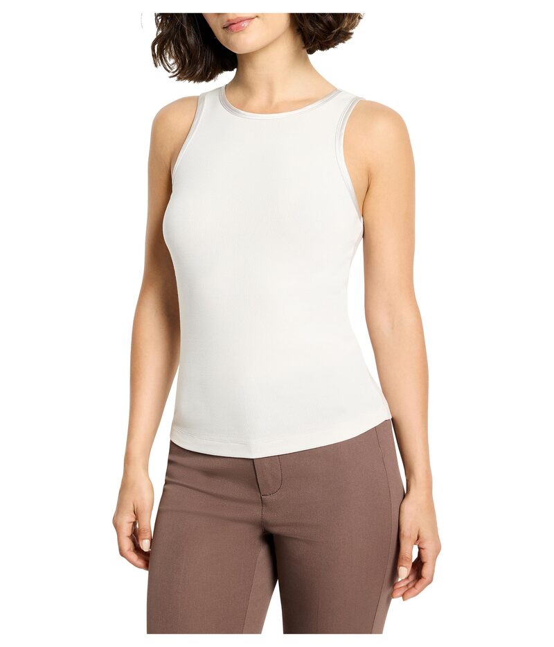 ニックプラスゾーイ レディース トップス シャツ リブ ニット NIC+ZOE Trimmed Perfect Knit Ribbed Tank Sugar Cookie