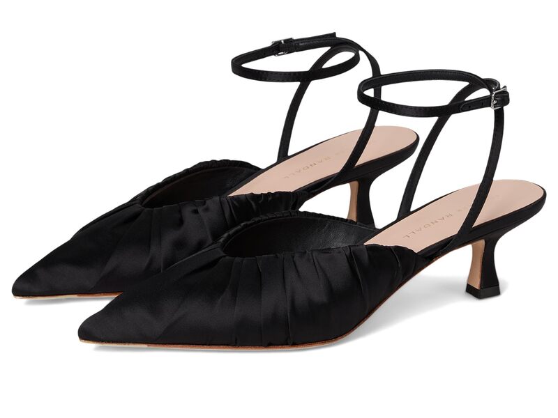 ロフラー ランダル レディース シューズ ヒール シャーリング Loefflerandall Rio Smocked Kitten Heel Black ブラック｜ReVida 店