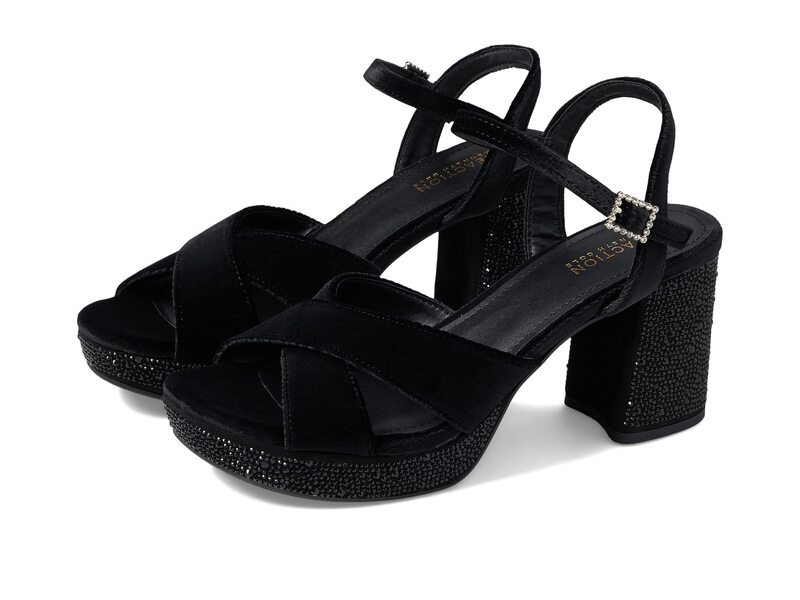 ケネスコール レディース シューズ 踵 プラットホーム Kenneth Cole Reaction Reeva Platform Black 黒いこと レディース靴-靴-ミュール