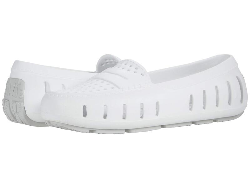 フローファ レディース シューズ スリッポン・ローファー Floafers Posh Driver 2.0 Bright White/Harbor Mist Gray ホワイト