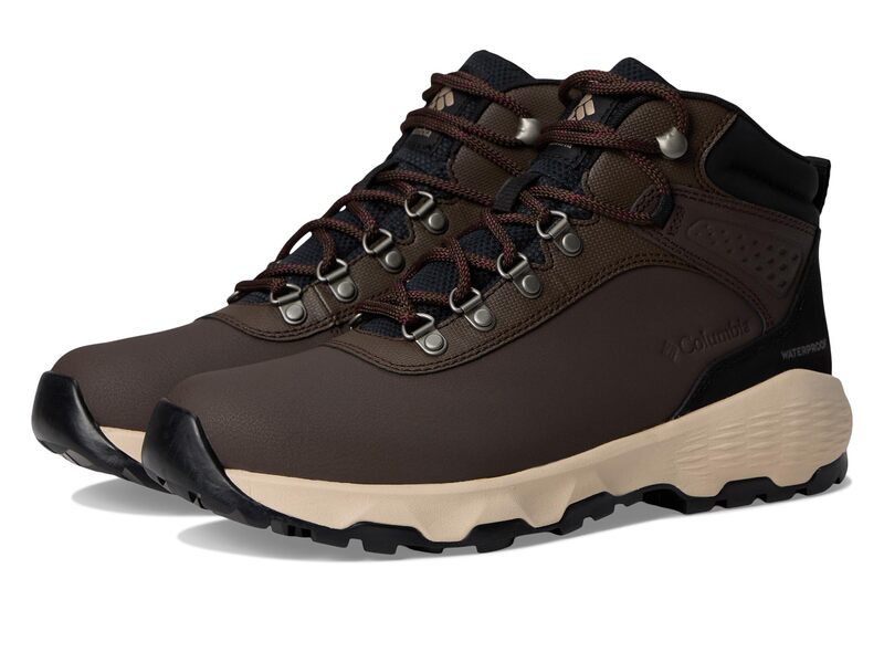 コロンビア レディース シューズ ブーツ・レインブーツ レザー Columbia Newton Wander Leather Cordovan/Black ブラック