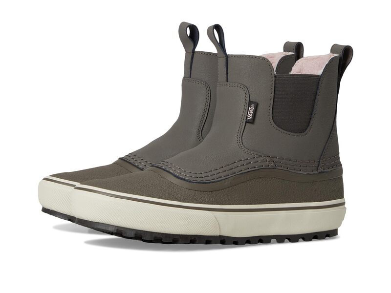 バンズ メンズ シューズ ブーツ・レインブーツ チェルシー Vans Mte Standard Mid Chelsea Waterproof Oatmeal/Brown ブラウン｜ReVida 店