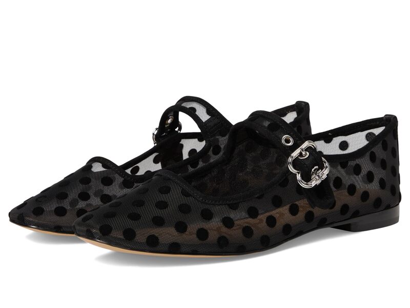 サムエデルマン レディース シューズ サンダル Sam Edelman Michaelamsh2 Mary Jane Shoes Black Polka Dot Mesh ブラック