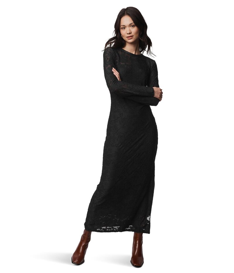 スプレンディット レディース トップス ワンピース フラワー柄 フラワー Splendid Cecelia Floralong Sleeve Dress Black ブラック