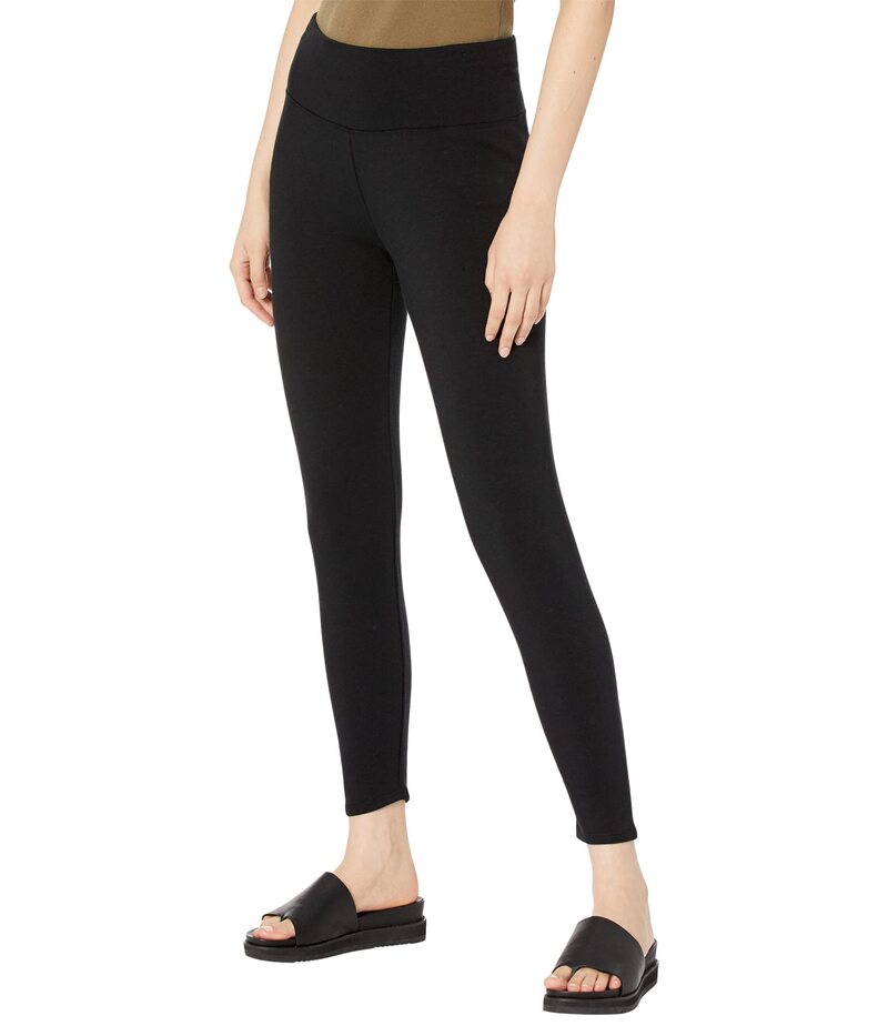 エイリーンフィッシャー レディース ボトムス カジュアルパンツ アンクル レギンス ハイウエスト Eileen Fisher High-Waisted Ankleggings Black ブラック
