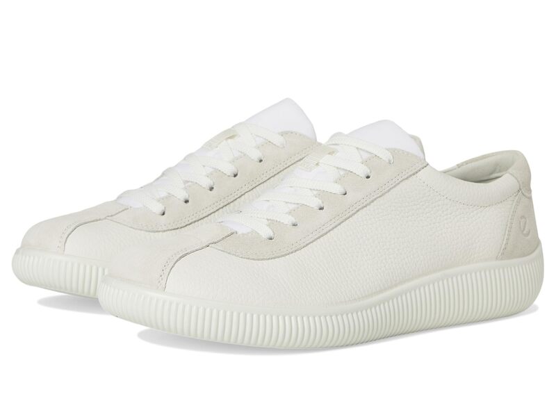 残響音 メンズ シューズ スニーカー ECCO Soft Zero White/Shadowhite 白いこと