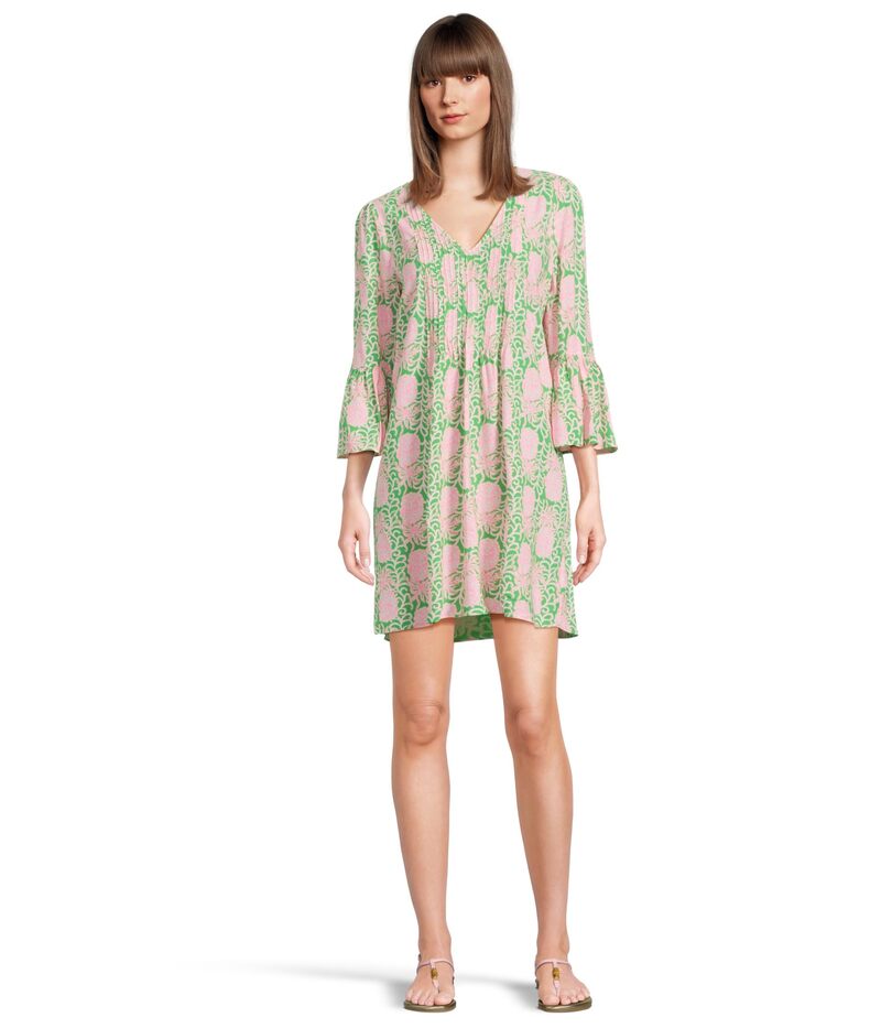リリーピュリッツァー レディース トップス ワンピース Lilly Pulitzer Danika 3/4 Sleeve Tunic Dress Fauna Green Party Like A Pineapple グリーン 8,506円