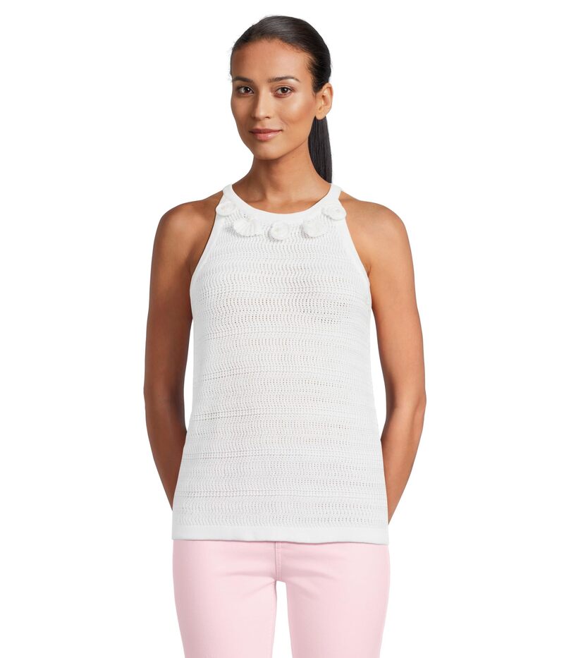 リリーピュリッツァー レディース トップス シャツ セーター Lilly Pulitzer Emra Sweater Tank Resort White ホワイト｜ReVida 店 10,570円