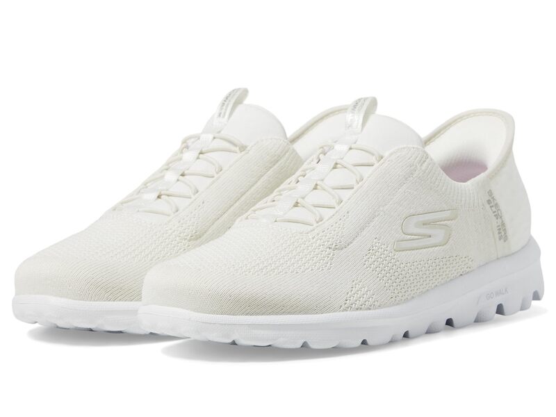 スケッチャーズ レディース シューズ スニーカー SKECHERS Performance Go Walk Travel Milan Hands Free Slip-Ins Off-White オフホワイト