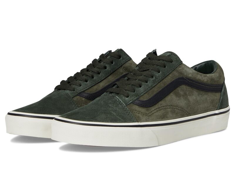 バンズ メンズ シューズ スニーカー Vans Old Skool Pig Suede Green/Multi グリーン