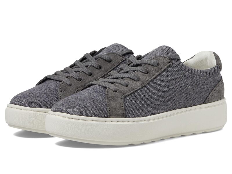 ジョンストンアンドマーフィー レディース シューズ スニーカー スピード競技 編み物 Johnston \u0026 Murphy Cammie Knit Lace-Up Gray 薄墨色