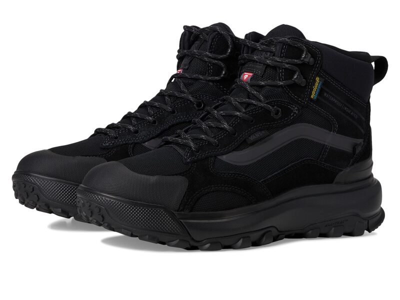 バンズ メンズ シューズ ブーツ・レインブーツ Vans Mte Crestline Waterproof Insulated Blackout