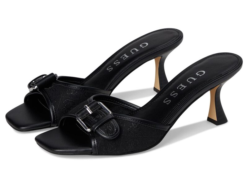ゲス レディース シューズ ヒール GUESS Dista Black Logo ブラック|ReVida 店