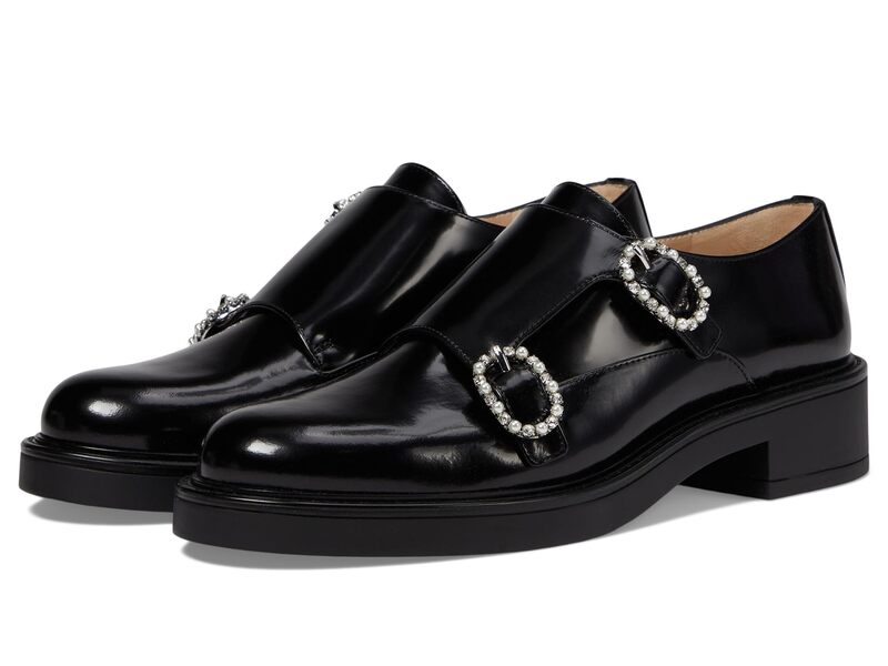 スチュアート ワイツマン レディース シューズ オックスフォード モンクストラップ モンク Stuart Weitzman Leighton Monk Strap Black 黒いこと