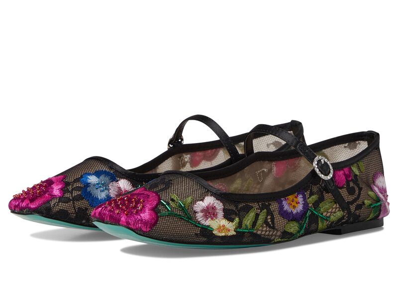 ブルーバイベトシージョンソン レディース シューズ スニーカー Blue by Betsey Johnsonova Black Multi Floral 黒いこと