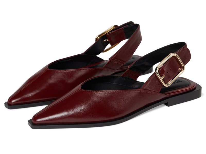 スティーブ マデン レディース アンダー御召しもの ソックス Steve Madden Shay Burgundy Leather バーガンディ