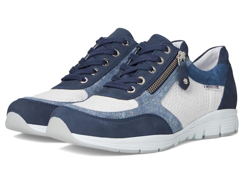メフィスト レディース シューズ スニーカー Mephisto Ylona Jeans Blue 青み