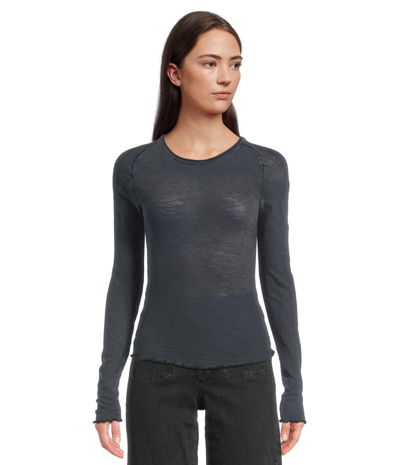 フリーピープル レディース トップス プルオーバー Free People Be My Baby Long Sleeve Black 黒いこと
