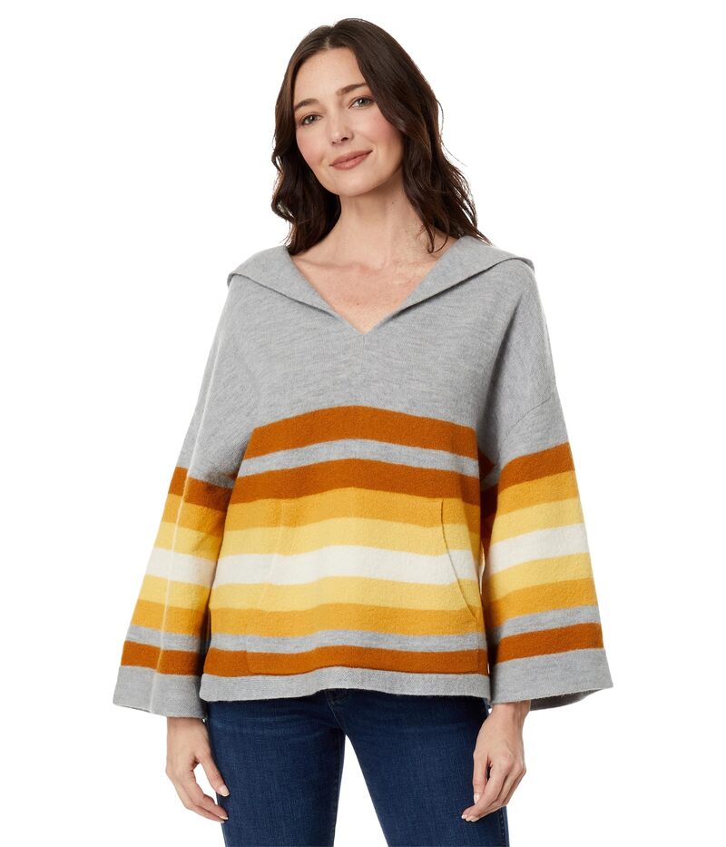 ドード アンドコー レディース アウター ニット・セーター Toad\u0026Co Heartfelt Poncho Acorn Stripe ストライプ