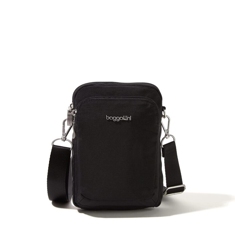 バッガリーニ メンズ 御徒面子 Baggallini Modern Everywherexplorer Crossbody Black 黒いこと