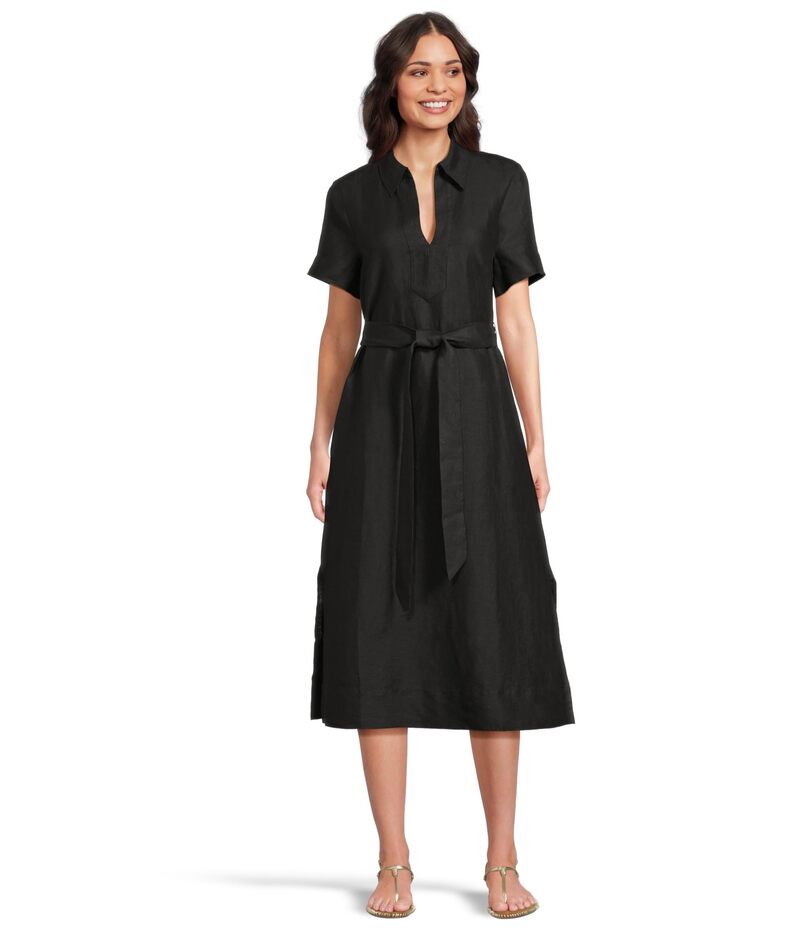トッミーバハマ レディース トップス ワンピース ミディ Tommy Bahama Coastalina Popover Midi Dress Black ブラック