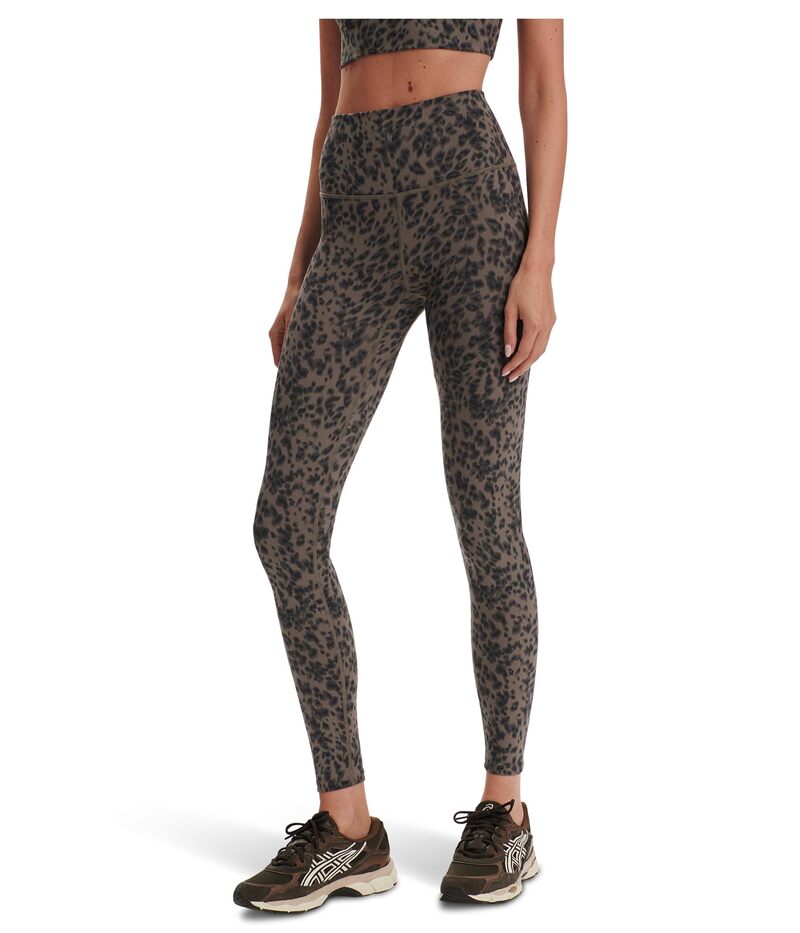 バーレイ レディース ボトムス カジュアルパンツ レギンス Varley Freesoft High-rise Leggings Brown Contrast Cheetah ブラウン