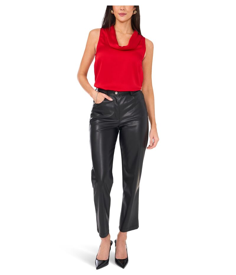 ヴィンスカムート レディース トップス シャツ ノースリーブ Vince Camuto Sleeveless Cowl Neck Top Bright Red レッド 11,535円