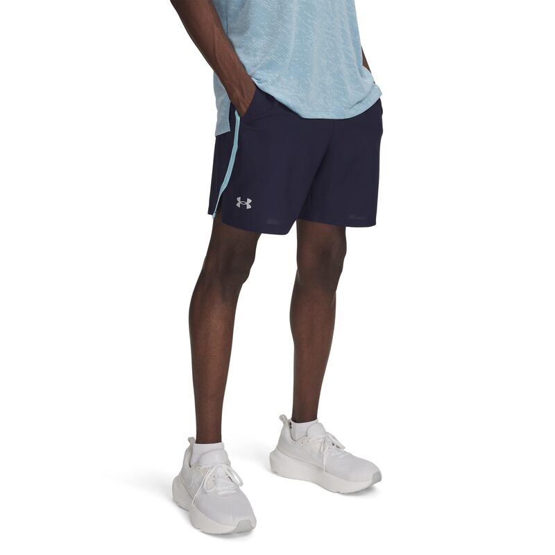 アンダーアーマー メンズ ボトムス ハーフパンツ・ショーツ ショートパンツ Under Armour Launch Run 7" Shorts Midnight Navy/Stream/Reflective ネイビー|ReVida 店